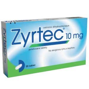 Zyrtec 10 mg 20 tabliet