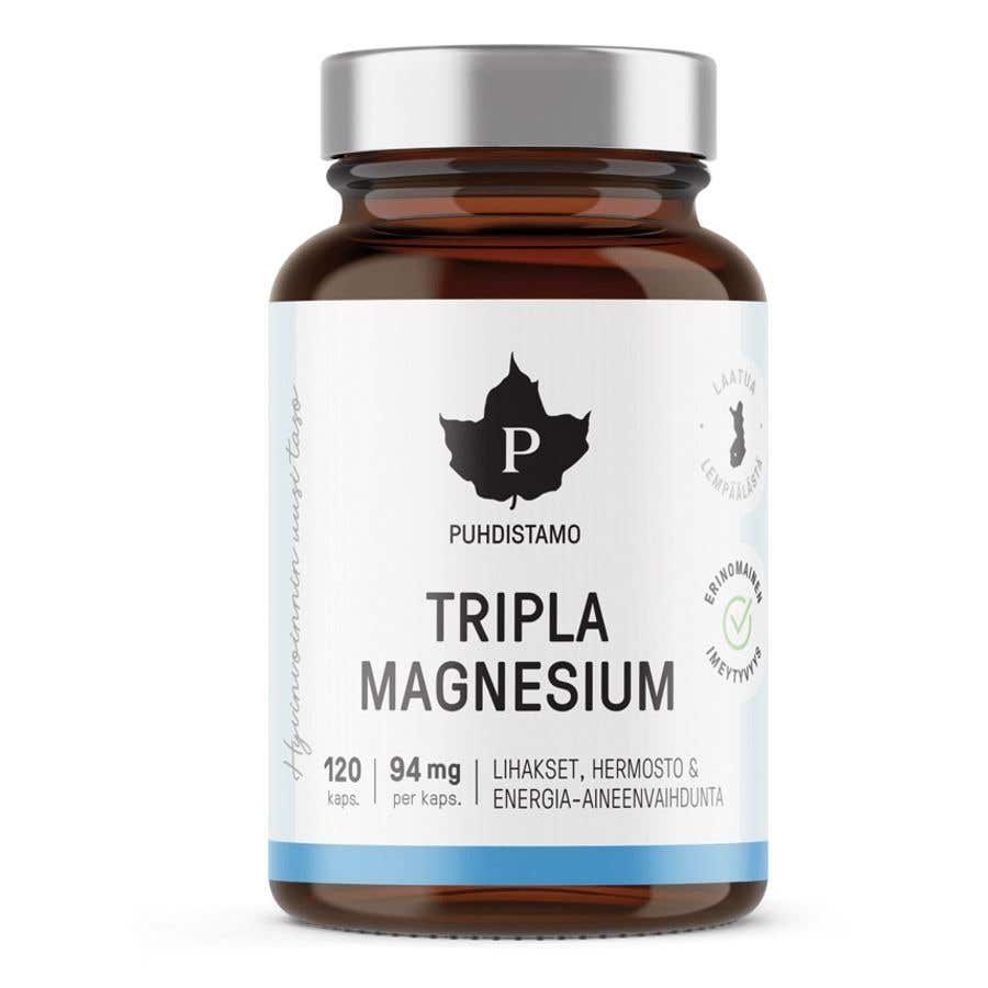 Puhdistamo Triple Magnesium - Hořčík 120 kapslí