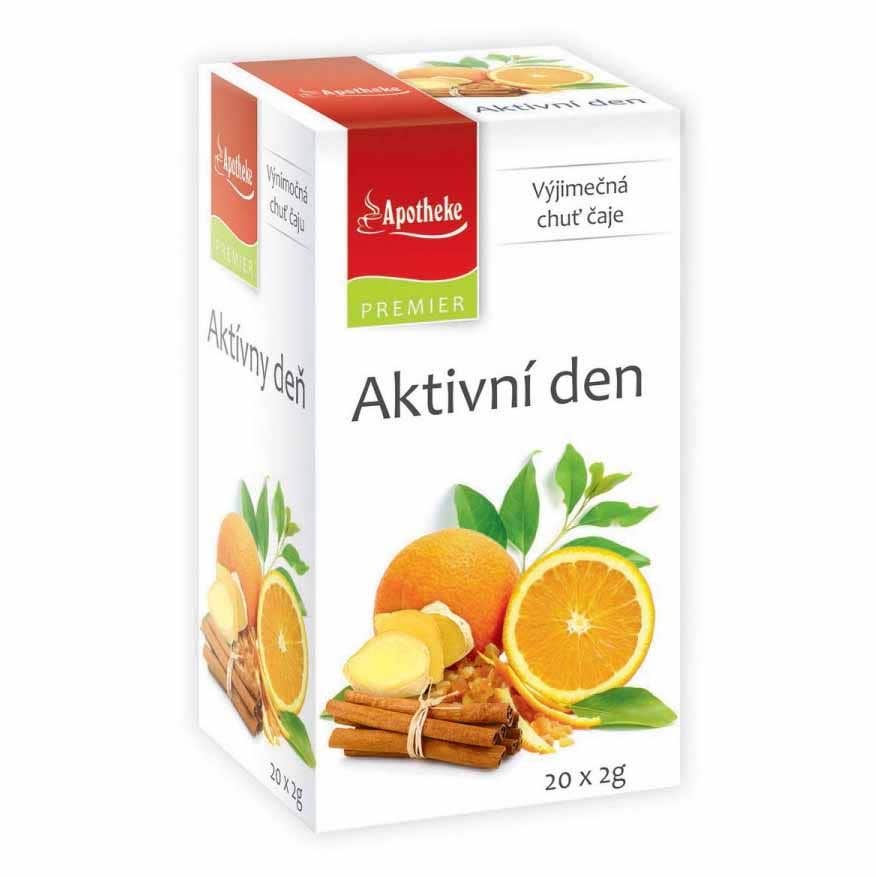 Apotheke Čaj Aktivní den 20 nálevových sáčků