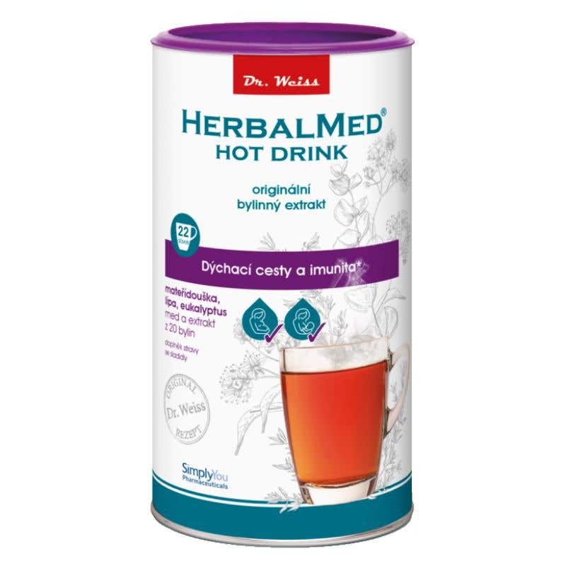 HerbalMed HotDrink Dr.Weiss Dýchací cesty a imunita 180 g