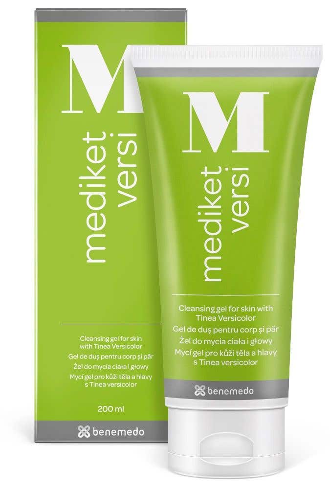 Mediket Versi mycí gel na kvasinku Pityriasis versicolor 200 ml