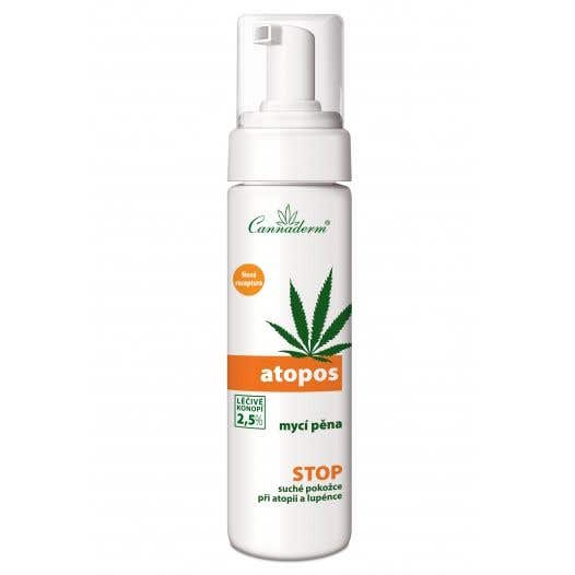 Cannaderm Atopos mycí pěna 180ml