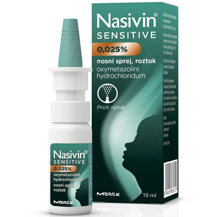 Nasivin Sensitive 0,25 mg/ml Nosní sprej pro děti 10 ml