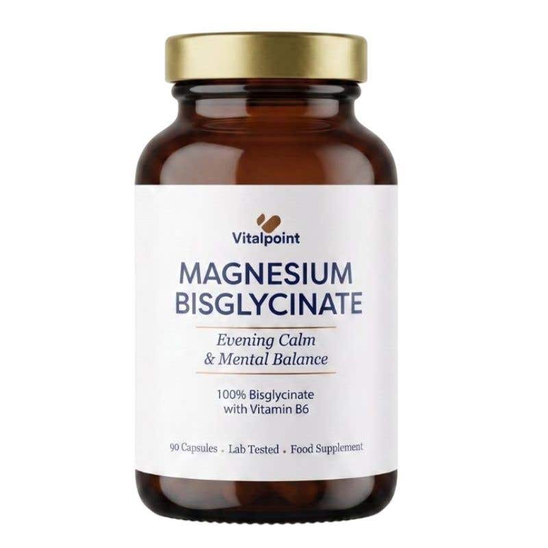 Vitalpoint Premium Magnesium Bisglycinate + B6 90 kapslí