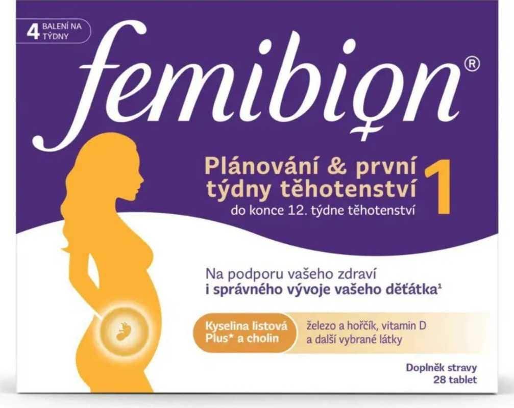 Femibion 1 Plánování a první týdny těhotenství 28 tablet