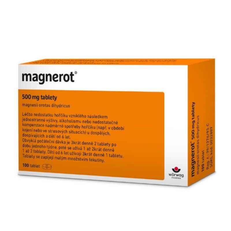 Magnerot 500 mg 100 tablet