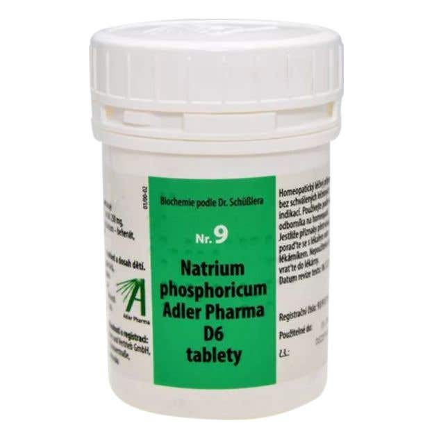 Adler Pharma Schüsslerovy soli – Nr. 9 Natrium phosphoricum D6 400 tablet