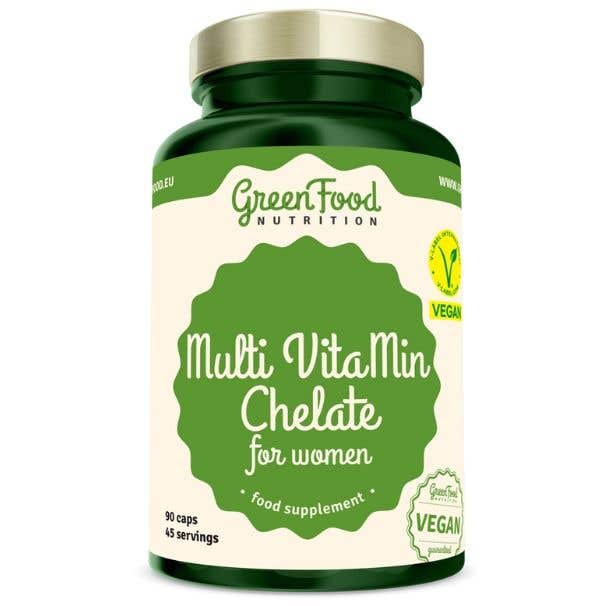 GreenFood Nutrition Multi VitaMin Chelát pro ženy 90 kapslí