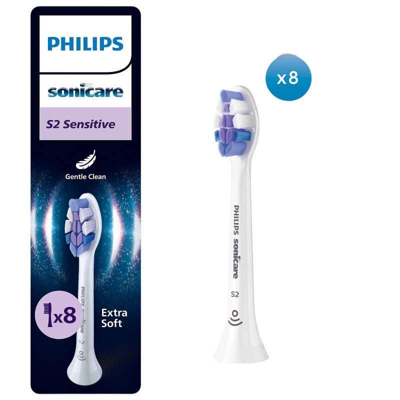 Philips Sonicare S2 Sensitive – Náhradní hlavice HX6058/87 8 ks