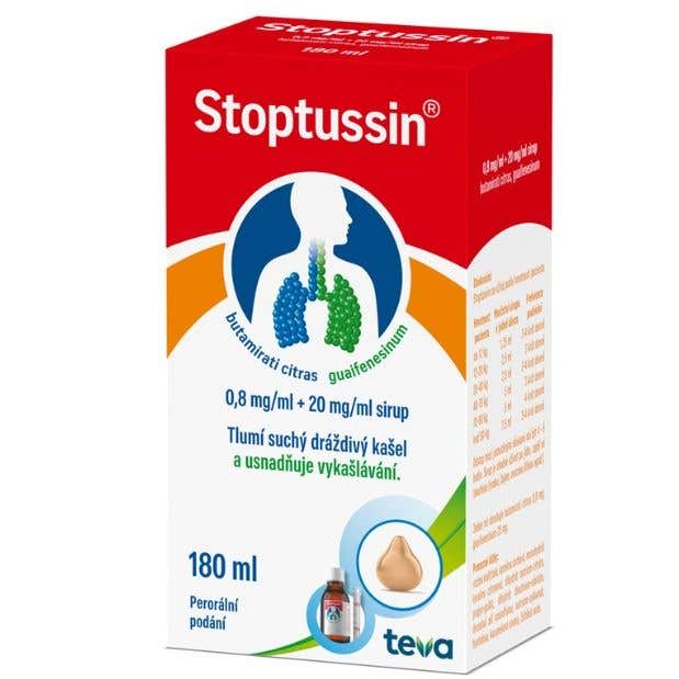 Stoptussin 0,8mg/ml + 20mg/ml Sirup 180 ml