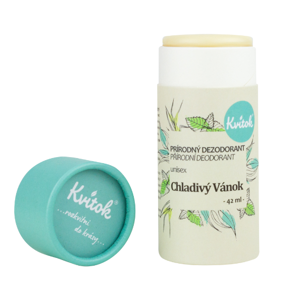 Kvitok Tuhý deodorant - Chladivý vánek - Unisex 45 ml