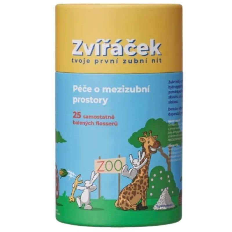 Bob a Bobek Zvířáček – dětská zubní nit 25 ks
