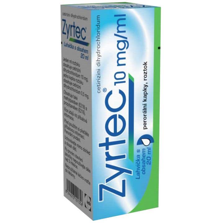 Zyrtec 10 mg/ml perorální kapky roztok 20 ml