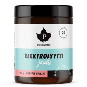 Puhdistamo Electrolyte Powder - iontový prášek červené bobulovité ovoce 120 g