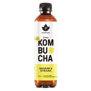Puhdistamo Kombucha zázvor a citrón BIO 370 ml