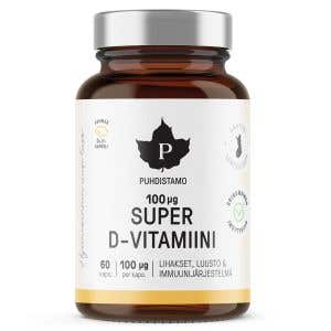 Puhdistamo Super Vitamin D 4000 IU 60 kapslí