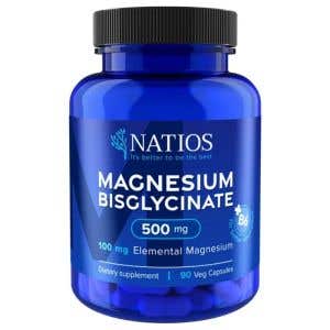Natios Magnesium Bisglycinate 500 mg + B6 90 vegansk&yacute;ch kapsl&iacute;