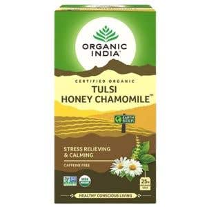 Organic India Tulsi s medem a heřm&aacute;nkem BIO 25 s&aacute;čků