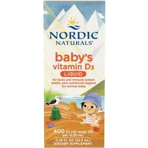 Nordic Naturals Liquid Baby's Vitamin D3 pro děti 400 IU 22,5 ml