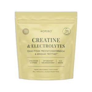 Nordbo Kreatin a Elektrolyty s př&iacute;chut&iacute; citronov&eacute; tr&aacute;vy 250 g