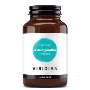 Viridian Ashwagandha Organic Indický ženšen extrakt 60 kapslí