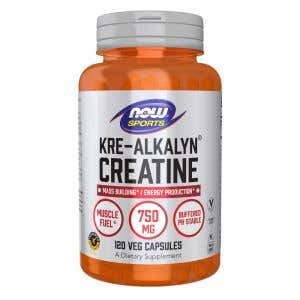 Now Foods Kre-Alkalyn Kreatin alkalyn 750 mg 120 rostlinných kapslí