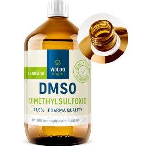 WoldoHealth DMSO dimethylsulfoxid 99,9% ph. Eur. Farmaceutická kvalita 1000 ml