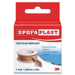 3M Spofaplast 131 Cívková textilní náplast hnědá 1,25cm x 5m 1 ks