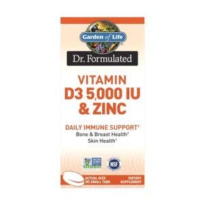Garden of Life Dr. Formulated Vitamin D3 5000 IU + Zinek 30 tablet