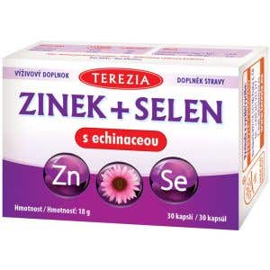 Terezia Zinek + selen s echinaceou 30 kapslí