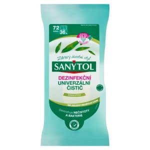 Sanytol Dezinfekčný univerzálny čistič utierky 2x 36 ks