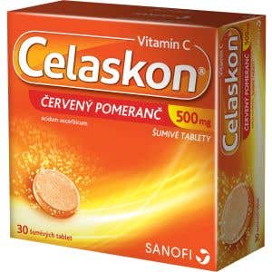 Celaskon 500 mg Červený pomeranč 30 šumivých tablet
