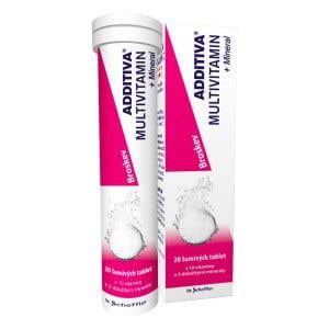 Additiva Multivitamin + Mineral Broskev 20 šumivých tablet