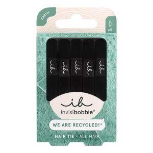 Invisibobble Hair Tie Black gumičky 5 ks