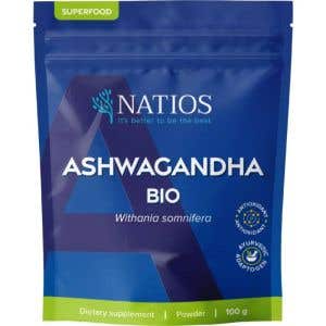 Natios Ashwagandha pr&aacute;&scaron;ek BIO 100 g