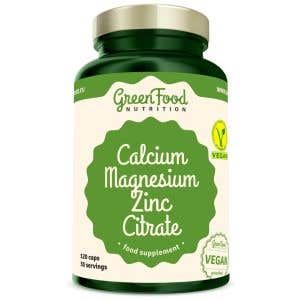 GreenFood Nutrition Calcium Magnesium Zinc citrate 120 kapslí