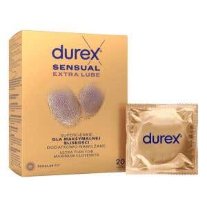 Durex Kondomy Sensual Extra Lube 20 ks