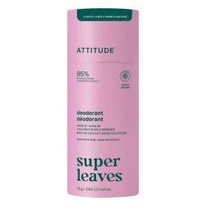 Attitude Super leaves Deodorant bez hlin&iacute;ku - kokos a lesn&iacute; plody pap&iacute;rov&yacute; obal 75 g