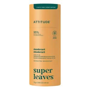 Attitude Super leaves Deodorant bez hlin&iacute;ku - pomerančov&yacute; květ a eukalyptus pap&iacute;rov&yacute; obal 75 g