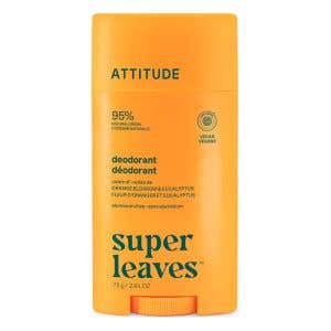Attitude Super leaves Deodorant bez hlin&iacute;ku - pomerančov&yacute; květ a eukalyptus 75 g