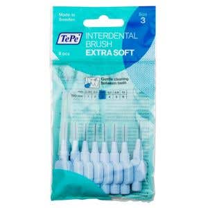 TePe Extra soft medzizubné kefky 0,6 mm svetlo modré, 8 ks