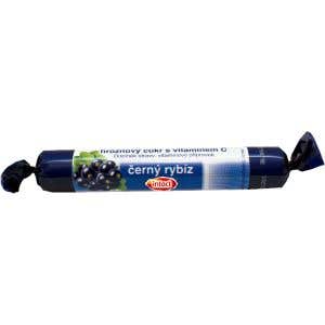 Intact Rolička hroznový cukr s vitamínem C černý rybíz 40 g