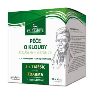 Priessnitz Kolag a Boswellie – péče o klouby 90 + 30 tablet