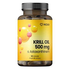 MOVit Energy Omega Krill Oil 500 mg + Astaxanthin 90 kapsl&iacute;