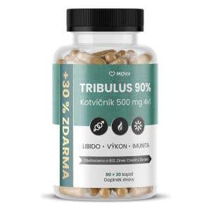 MOVit Energy Tribulus 90% Kotvičn&iacute;k 500 mg 4v1 90 + 30 kapsl&iacute;