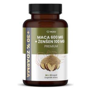 MOVit Energy Maca 600 mg + Žen&scaron;en 100 mg 90 + 30 kapsl&iacute;