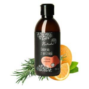 Natasha &Scaron;ampon z ka&scaron;tanů Rozmar&yacute;n a Pomeranč 250 ml