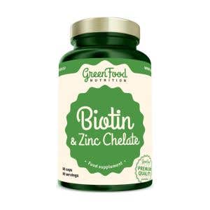 GreenFood Nutrition Biotin & Zinc Chelate 90 kapsl&iacute;