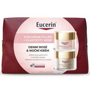 Eucerin Hyaluron-Filler + Elasticity Rosé Vánoční balení 2025