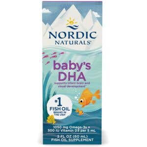 Nordic Naturals Baby's DHA Omega-3 + Vitamín D3 1050 mg + 300 IU 60 ml
